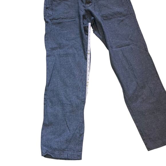 NWT Men’s Gap Blue Linen Utility Pant -size 36w 36l - Picture 4 of 13